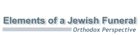 Elements ofa Jewish Funeral