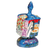  Blue Chagall Style Wedding Dreidel