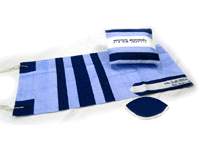 Blue Stripe Tallit Set